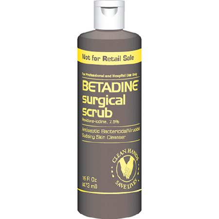 Betadine® Skin Prep Solution 16 oz. Bottle 10% Strength Povidone-Iodine NonSterile (1/EA 12/CS) by Emerson Healthcare LLC  ID 67618-0150-17